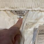 Athleta Women's Cabo Linen Jogger-Calla Lilly White- Plus Size 20 NWT Drawstring Photo 5