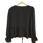 ASOS Black Polka Dot Blouse Sz 6 Photo 8