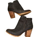 ALDO Charcoal Leather Ankle Booties Photo 8
