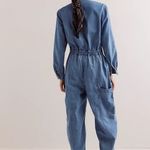 Free People  We The Free Denim Jumpsuit Photo 5