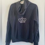 American Apparel Black Zip-Up Rhinestone Crown Hoodie Size XL New W/O Tag Photo 0