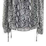 Miss Me Sweet Love Off Shoulder Long Sleeve Snake Skin Print Lace Top Small Photo 67