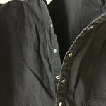 ZARA  Long Sleeve Button-Down Shirt Top Denim‎ Sz S Photo 2