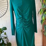 Vince Camuto Long Sleeve Bodycon Dress In Emerald Green Size 14 Photo 3