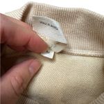 Nap Drawstring Hem Cotton Oversized Pocket Sweatshirt Beige/ Pale Yellow Size M Size M Photo 3