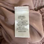 TCEC Mocha Smocked Waist High Rise Satin Shorts Photo 7