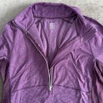 Title Nine pullover front zip sweater. Lightweight. Color- purple. Size - Med. Photo 2