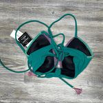 The Cove Salt +  Women's Emerald Green Embroidered Push-up Bikini Swim Top sz Jr’s S Photo 1