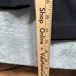 Calvin Klein  Jumpsuit XS Black Faux Leather Wide Leg V-Neck Tie Waist Formal Photo 9