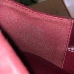 Call it spring Burgundy Suede Stiletto Booties with Bows Photo 5