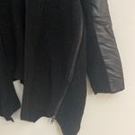 Coco + Jaimeson  women’s black asymmetrical 100% acrylic short Cardigan size M/L Photo 3