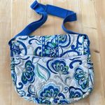 Vera Bradley Mediterranean White Messenger Bag Laptop Backpack Floral Shoulder Photo 2