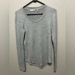 Wilfred  Free Heather Gray Long Sleeve Top Size Medium Photo 2