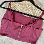 Lulu’s Satin Cowl Burgundy Tank Top Size S Red Photo 5