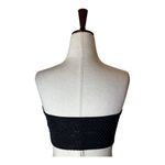 Cynthia Rowley  Crop Top Women XS Black Rhinestone Mesh‎ Strapless Bandeau Party Photo 5
