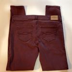 Abercrombie & Fitch Abercrombie and Fitch Plum Burgundy Skinny Pants Back Pockets Size 4R 27/29 Photo 13