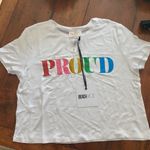 Beach Riot NWT  rainbow glitter Proud crop shirt Photo 5