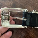 Brighton  Women’s Black Textured Adjustable Belt with Two Tone Buckle- Medium Photo 9