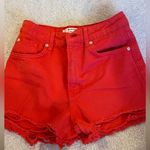 Stradivarius Red Shorts Photo 0