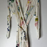 Soma  Cool Nights White Floral Robe Large Photo 0