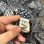 Diane Von Furstenberg  Freya Silk Blend‎ Shirt Dress in Snake Hearts Size 6 Photo 9