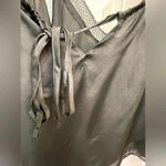 Aerie  strappy black cropped satin lace tank top NWT Photo 5