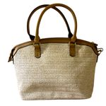 Style & Co Medium Straw Dome Satchel Photo 1