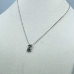 Boutique Sterling silver CZ covered Cat pendant necklace. Photo 3