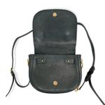 Tory Burch | One Size | Everly Black Pebbled Leather Flap Saddle Bag Photo 9