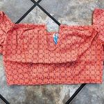 Free People Lucky Now Brami Vermillionette Combo Cropped Top Small Photo 0