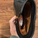 Vince Leather Black Michela Wedge Ankle Boots 6.5 Photo 4