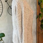 Donna Karan Heathered Crop Cardigan Camel Ivory Photo 3