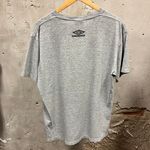 Umbro Umbra Sportswear 90s Gray Red Logo Spellout Distressed T-Shirt Large L Y2K Sport Photo 3