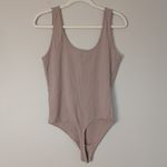 Abercrombie & Fitch  Light Mauve/Tan Bodysuit Sz L Photo 2
