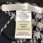 Charlotte Russe  Womens Sheath Dress Plaid Houndstooth Mini Black White Small Photo 7