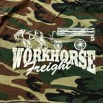 WORK HORSE FREIGHT CAMO CUT OFF CROP TEE Black Photo 2