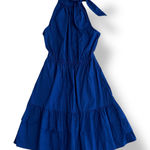 J.Crew Navy Blue Poplin Halter Photo 0