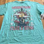 Woodstock Peace & Music Graphic Tee Turquoise – Size M Blue Size M Photo 0