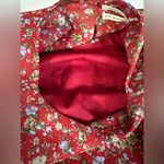 Urban Outfitters Outfitters Red Floral Dress Cap Sleeve Gathered Ruched Skirt XS-TP Photo 7