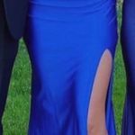 Glitterati Royal Blue Prom Dress with Open Back Size 4 Photo 2