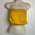 Free People  Intimately Yellow Satin Bandeau Top D16 Photo 0