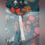 Free People  Floral Flare Pants - Teal and Orange Photo 1