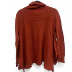 Free People Drape Drape Turtleneck Sweater burnt orange size small Photo 2
