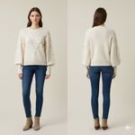 autumn cashmere Cream Popcorn Cable Knit Sweater Womens Size Small Photo 1