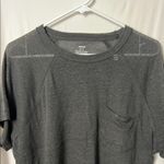 Aerie  Oversized Women's Heathered Black Pocket Tee Size Small Photo 1