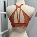 Victoria's Secret  PINK Burnt Orange Lace Push-up Strappy Racerback Bralette Photo 1