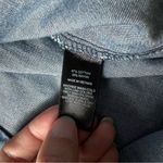 EXPRESS NWT  Chambray Shirt Dress V neck long sleeves collarless medium wash XS Photo 11