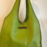 Isabella Fiore  Lime Green Genuine Leather Large Loop Closure Shoulder Bag Photo 12