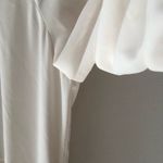 Amanda Uprichard  Saffron Midi Crepe Shift Dress in Ivory Off-white Size XL Photo 6