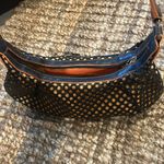 Tosca Blu Y2K Black Netted Orange Shoulder Bag Photo 7